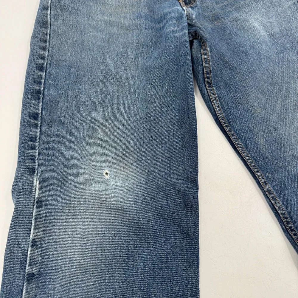 Levi's 550 Mens Jeans Medium Wash Button Fly‎ Straight Leg 33x34